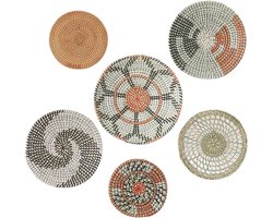Geweven Muur Mand - Rotan Decoratie - Wanddecoratie - Handgemaakt Zeegras - Rond - Natuurlijk