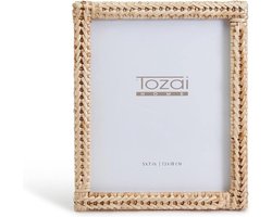 Geweven Rotan Fotolijst 5" x 7" - Elegant en Natuurgetrouwe Afwerking