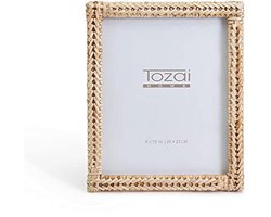 Geweven Rotan Fotolijst 8" x 10" - Natuurlijke Afwerking