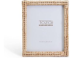 Geweven Rotan Fotolijst 8" x 10" - Natuurlijke Afwerking