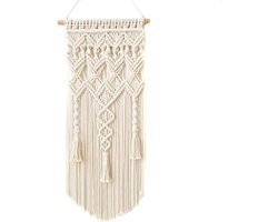 Geweven Wandtapijt Bohemian Stijl - Katoenen Muurdecoratie voor Woonkamer - Handgemaakt Interieur Accessoire