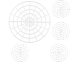 Gewichten voor fermentatie - 5 Stuks - Fermentatie gewichten - Fermenteren - Fermentatiepot - Fermentatie - Verzwaringsstenen - Fermentatieklem- Fermentatiegewicht - Fermenterooster kunststof - Ø 12 centimeter