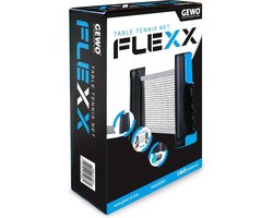 Gewo Tafeltennis Uitschuifbaar Net Flexx - 19 x 14 x 4,5 cm - Ideale tafeltennisnet voor thuis of op het werk - KWALITEIT BINNEN EN BUITEN
