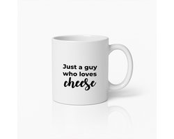 Gewoon een Man Die van Kaas Houdt Mok – Grappig Cadeau voor Kaasliefhebbers Koffiebeker