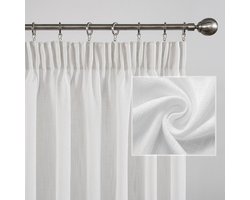 Gezellige Half-Transparante Gordijnen Set van 2 voor Woonkamer en Kinderkamer