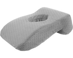 Gezichtskussen voor Massage - Grijs - 36 cm x 25 x 11 cm - Massage Kussen - Massagekussen voor Kind en Volwassenen - Hoofdsteun Massagetafel