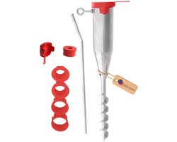 GEZU IMPEX Grondanker 100 mm × 500 mm – Thermisch Verzinkt Schroefanker voor Pergola, Parasol en Schutting – Hoog draagvermogen