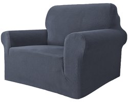 GH1001-1 Verstelbare bankhoes, 1-zits, elastisch, met armleuningen, beschermt de bank tegen vlekken en dierenharen, wasbaar