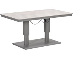 GI Cyprus up&down verstelbare houtlook tuintafel 150x87 cm. - Taupe