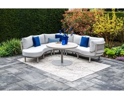 GI Matera organische lounge-/diningset - Taupe/Rope