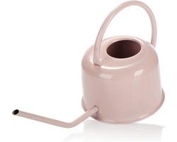 Gieter, 1 liter, mooie gieter met lange hals, voor het gieten en bemesten van kleine en middelgrote kamerplanten, voor kantoor, woning en serre (gieter - 1 l - roze)