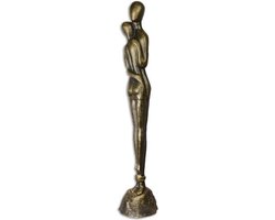 Gietijzeren beeld - Omhelzend stel - Figuratief - 93,4 cm hoog