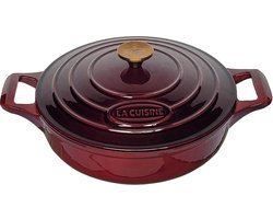 Gietijzeren braadpan - multifunctioneel - 1 stuk - porselein