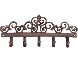 Gietijzeren hanger 5 haken