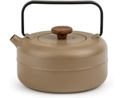 Gietijzeren Theepot - Theepot met filter - Thee momenten - Duurzame kwaliteit - 075 liter - Beige