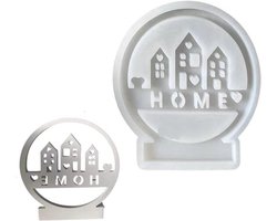 Gietvormen siliconen huizen voor gips, epoxyhars, zeep en kaarshouder - Doe-het-zelf combinatievorm