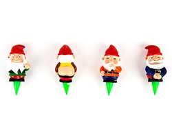 Gift Republic Bloempot Decoratie - Ondeugende Kabouters (set van 4)