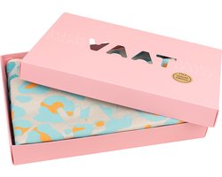 Gift set I love leopard turquoise / oranje