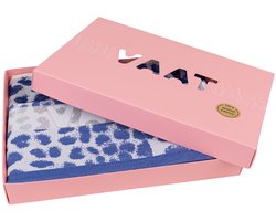 Gift set leopard 1 koningsblauw / grijs / zilver
