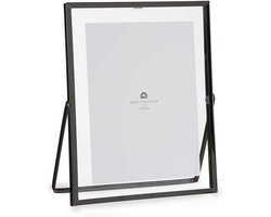 Giftdecor Fotolijstje voor 15 x 20 cm foto - zwart - metaal - Modern - frame 20 x 25 cm - staand
