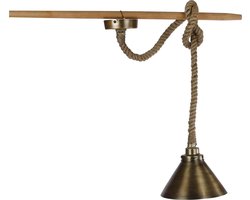 Gifts Amsterdam Hanglamp Rond Met Touw 25 X 25 X 15 Cm Staal