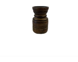 Gifts amsterdam kaarsenhouder hout bruin 9,5 cm rond
