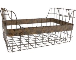 Gifts Amsterdam Opbergmand Micha 64 X 41 Cm Staal Bruin