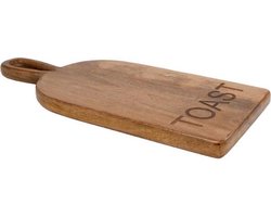 Gifts Amsterdam - Serveerplank - Hapjesplank - Tapasplank "toast" -  43 X 18 cm - Hout Naturel