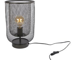 Gifts Amsterdam Tafellamp Rick 22 X 34 Cm E27 Staal 40w Zwart