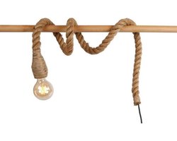 Gifts Amsterdam Touw Met Fitting 150 Cm E27 Jute 40w Bruin