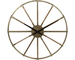 Gifts Amsterdam Wandklok Leicester 60 cm metaal goudkleurig