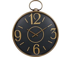 Gifts-Amsterdam-Wandklok-Toulouse-60x5,5x74-cm-metaal-zwart