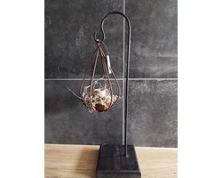 Giftset Standaard met ornament en led lichtje