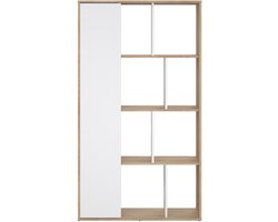 Giga Living Boekenkast Maze - Wit Hoogglans - 89x34x157cm