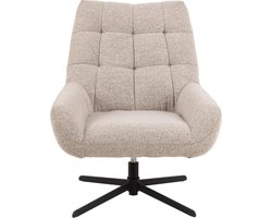 Giga Living Draaifauteuil Sevilla - Stof - Beige - Draaibaar
