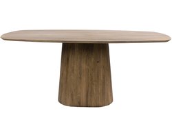 Giga Living Eettafel Wave Centro - Deens Ovaal Zand Hout - 180cm