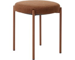 Giga Living Poef Pelican - Oranje Stof - 43,5x44x48cm