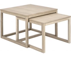 Giga Living Salontafel Elvik - Naturel - 70x70x50cm