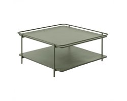 Giga Living Salontafel Yuba - Groen Metaal - 75x75x34,3cm
