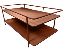 Giga Living Salontafel Yuba - Oranje Metaal - 110x55x34,3cm