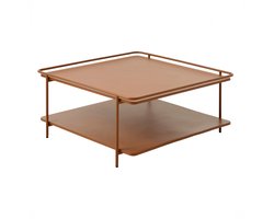 Giga Living Salontafel Yuba - Terra Metaal - 75x75x34,3cm