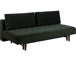 Giga Living Slaapbank Stenhed - Donkergroen Stof - 200x105x83cm