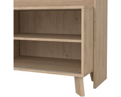 Giga Living Tv-meubel Ikast - Wit/Naturel - 160x50x180cm