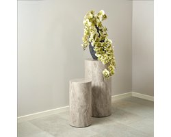 Giga Living Zuiltafel Lima - Grijs Marmer - Ø34x70cm