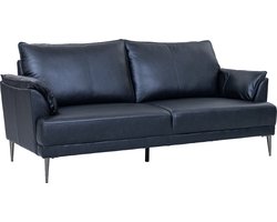 Giga Meubel 3-Zits Bank Soul - Zwart - Leer - 195x90x88cm