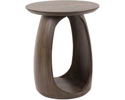 Giga Meubel Bijzettafel Flow - Bruin Acaciahout - 45x45x56cm
