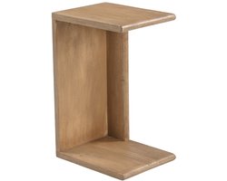 Giga Meubel Bijzettafel Nila - Naturel Hout - 36x28x56cm