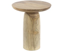 Giga Meubel Bijzettafel River Solid L - Naturel Hout - 40x40x45cm
