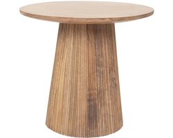 Giga Meubel Bijzettafel Salvador - Naturel Hout - 50x50x46cm