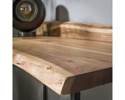 Giga Meubel Bureau Live Edge - Naturel Acaciahout - 110x60x76cm